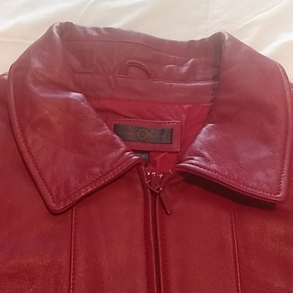 WILSON LEATHER Burgundy jacket (200) - Picture 3 of 12